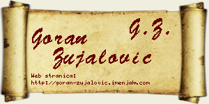 Goran Zujalović vizit kartica